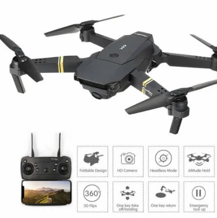 Drone X Pro RTF Drone Eachine E58 WIFI FPV com grande angular HD 1080P / 720P / 480P Câmera Hight Hold Mode Braço dobrável Quadricóptero RC